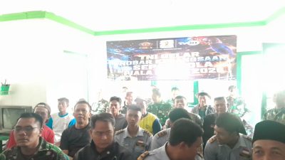 Demam Piala Dunia Satukan TNI dan Warga, Koramil Jajaran Kodim Sragen Dipadati Penonton Nobar