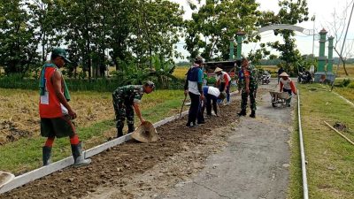 TNI dan Warga Bersatu Bangun Desa, Jalan Jimbar–Derak Disiapkan untuk Dicor TNI dan Warga Bersatu Bangun Desa, Jalan Jimbar–Derak Disiapkan untuk Dicor