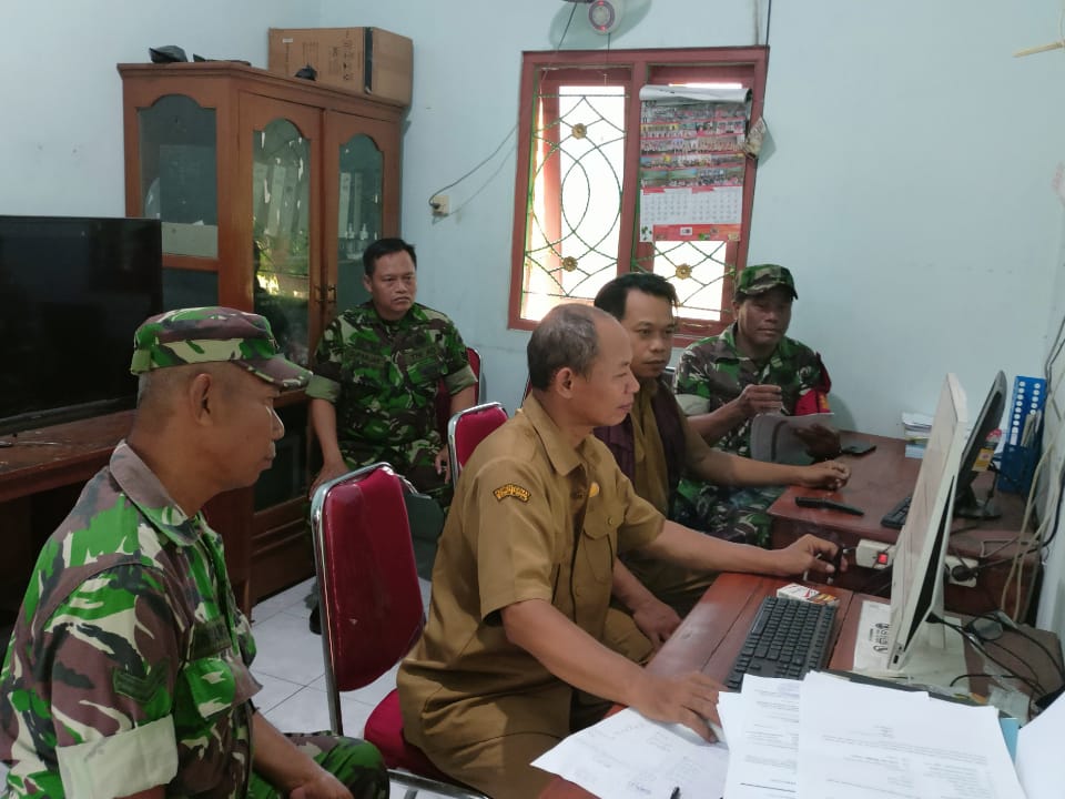 Babinsa Mondokan Jemput Data ke BPP, Pastikan Potensi Pertanian Tercatat Akurat