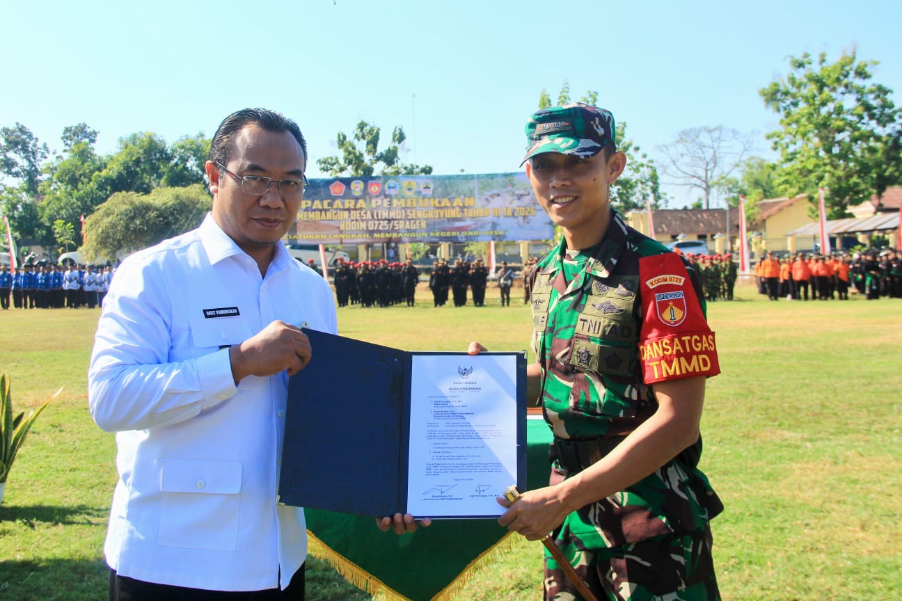 GUBERNUR JATENG; TMMD TURUNKAN ANGKA KEMISKINAN, DORONG PERTUMBUHAN EKONOMI HINGGA MENDUKUNG PENCAPAIAN RKPD JATENG