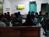 Anggota TNI Kodim 0725/Sragen Bersama Masyarakat Nobar Piala Dunia di 13 titik Koramil dari jajaran kodim 0725/Sragen.