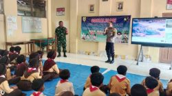 Cegah Bullying di Sekolah, Babinsa dan Bhabinkamtibmas Bekali 75 Siswa SDN Ngarum 1
