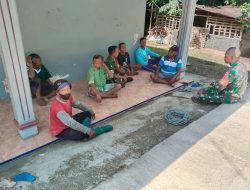 Musim Kemarau, Serka Sugeng  Ingatkan Warga Cegah Kebakaran dan Aktifkan Poskamling