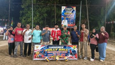 Kades Cup Galeh 2026 Dibuka, Babinsa Turun Amankan Turnamen Voli yang Dibanjiri Warga