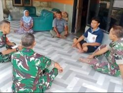 Cegah Bantuan Salah Sasaran dan Jaring Calon Prajurit, Babinsa Karangmalang Pendataan Warga Guworejo