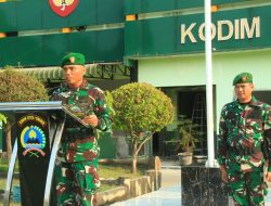 Kasdim Sragen Bacakan Amanat Pangdam IV/Diponegoro, Prajurit Diingatkan Waspada Karhutla hingga Jaga Disiplin