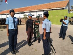 ASAH DISIPLIN DAN JIWA KORSA, DANRAMIL PLUPUH GEMBLENG RATUSAN TARUNA SMK TUNAS HARAPAN