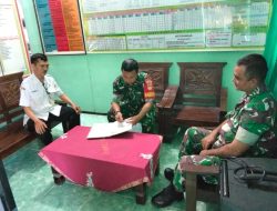 Babinsa Tangen Perbarui Data Teritorial, Sasar Data Siswa SDN Dukuh 2