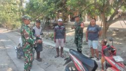 Cuaca Panas Menyengat, Babinsa Srawung Ajak Warga Perkuat Kewaspadaan