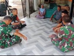 Babinsa Guworejo Tinjau Demografi Warga Kurang Mampu dan Sosialisasi TNI AD di Plosorejo