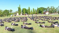 Seharian Ditempa di Lapangan, Ketarunaan SMKN 1 Jenar Digembleng Babinsa