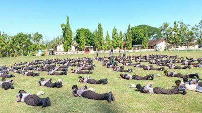 Seharian Ditempa di Lapangan, Ketarunaan SMKN 1 Jenar Digembleng Babinsa