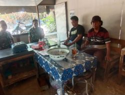 Cegah Bahaya Kebakaran Musim Kemarau, Babinsa Tanggan Sidak Warung dan Imbau Warga