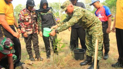 Jelang Hut TNI dan Kodam IV/Dip, Kodim Sragen gelar Aksi Penanaman Sejuta pohon