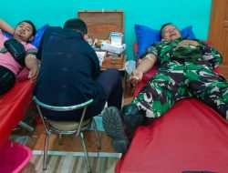 MTA Plupuh 2 Gelar Donor Darah, Koramil Plupuh Dukung Aksi Kemanusiaan di Pungsari