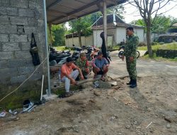 Jaga Kondusivitas Wilayah, Koramil Kalijambe Bangun Komunikasi dari Pintu ke Pintu