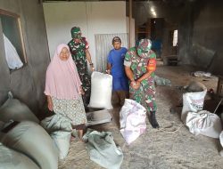 Pastikan Aktivitas Penggilingan Berjalan Lancar, Babinsa Kalijambe Pantau Usaha Pengolahan Padi Warga